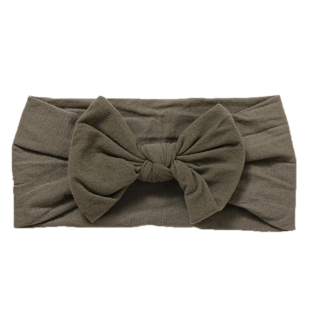 Soft  Baby Bows Turban Knotted Bow Baby Headband Nylon Head Wraps Infant Hair Accessories 27 Colors for Baby Girls  JFNY069
