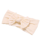Soft  Baby Bows Turban Knotted Bow Baby Headband Nylon Head Wraps Infant Hair Accessories 27 Colors for Baby Girls  JFNY069