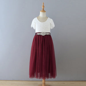 Wholesale Summer New Baby Girl Princess Dress Eyelash Lace Straight Tulle Dress For Wedding Party Baby Girl Clothes E13844