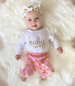 2019 New Fashion Baby Girls Infant Newborn Cute Soft Comfortable Playsuit Romper+Pants Clothes Outfits 2Pcs Set Hot Sale
