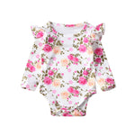 Fashion 2018 Cute Infant Newborn Baby Girl Floral Romper Ruffles Jumpsuit Outfits Clothes