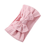Wide Baby Nylon Newborn Headband Knotted Bow Hair Band Braid Bows Baby Hair Accessories for Infants 27 Colors JFNY099