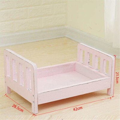 Posing Wood Bed For Newborn Photography Props Photo Flokati Shoot Studio Accessories Baby Fotografia Photoshoot Wool Baskets