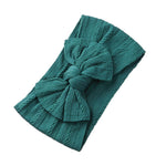 Wide Baby Nylon Newborn Headband Knotted Bow Hair Band Braid Bows Baby Hair Accessories for Infants 27 Colors JFNY099
