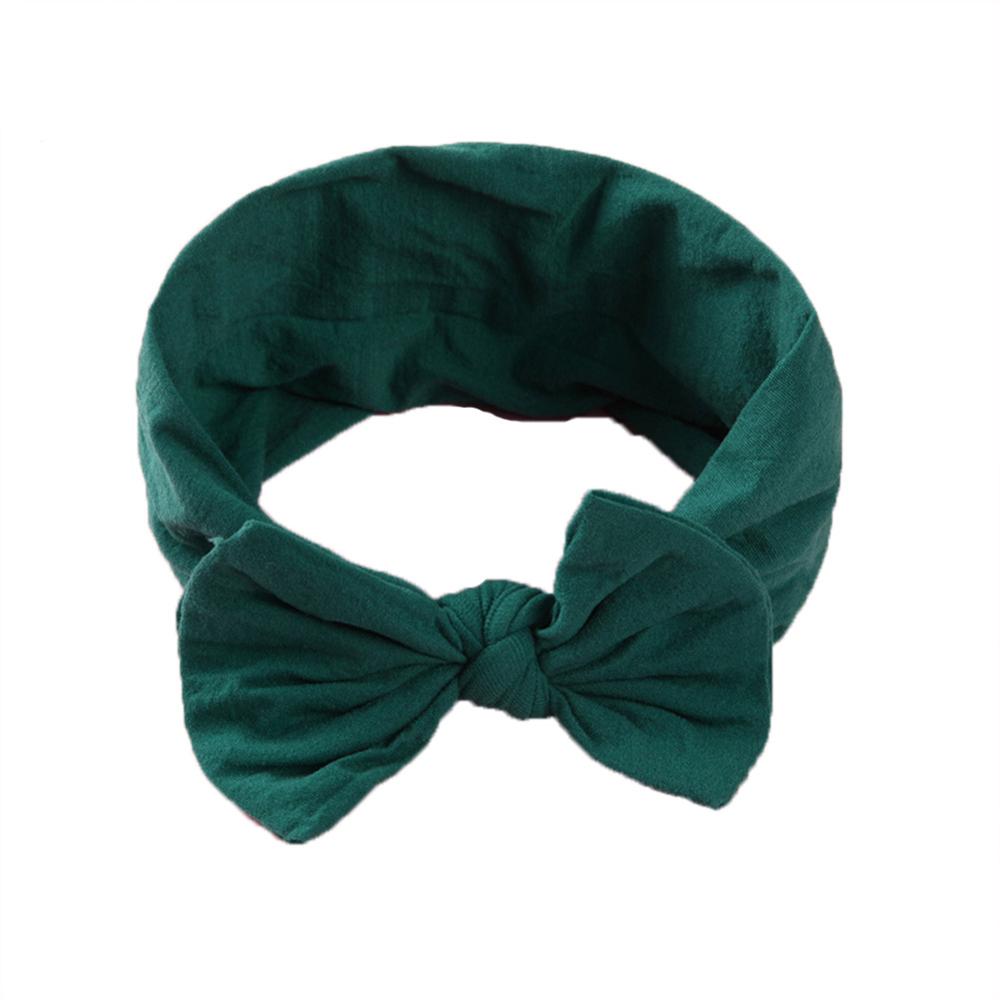 Soft  Baby Bows Turban Knotted Bow Baby Headband Nylon Head Wraps Infant Hair Accessories 27 Colors for Baby Girls  JFNY069