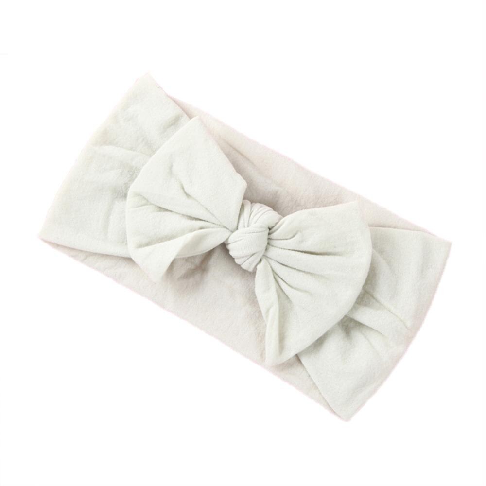 Soft  Baby Bows Turban Knotted Bow Baby Headband Nylon Head Wraps Infant Hair Accessories 27 Colors for Baby Girls  JFNY069