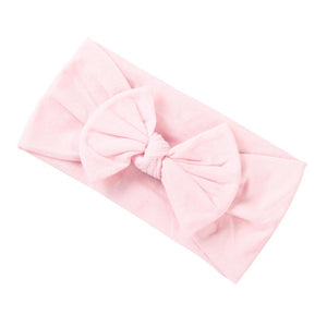 Soft  Baby Bows Turban Knotted Bow Baby Headband Nylon Head Wraps Infant Hair Accessories 27 Colors for Baby Girls  JFNY069