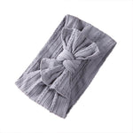Wide Baby Nylon Newborn Headband Knotted Bow Hair Band Braid Bows Baby Hair Accessories for Infants 27 Colors JFNY099