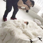 Posing Donut Bean Bag Backdrop Stand Photo Shoot For Newborn Photography Props Baby Photoshoot Beanbag Fotografia Accessories