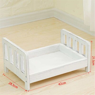 Posing Wood Bed For Newborn Photography Props Photo Flokati Shoot Studio Accessories Baby Fotografia Photoshoot Wool Baskets