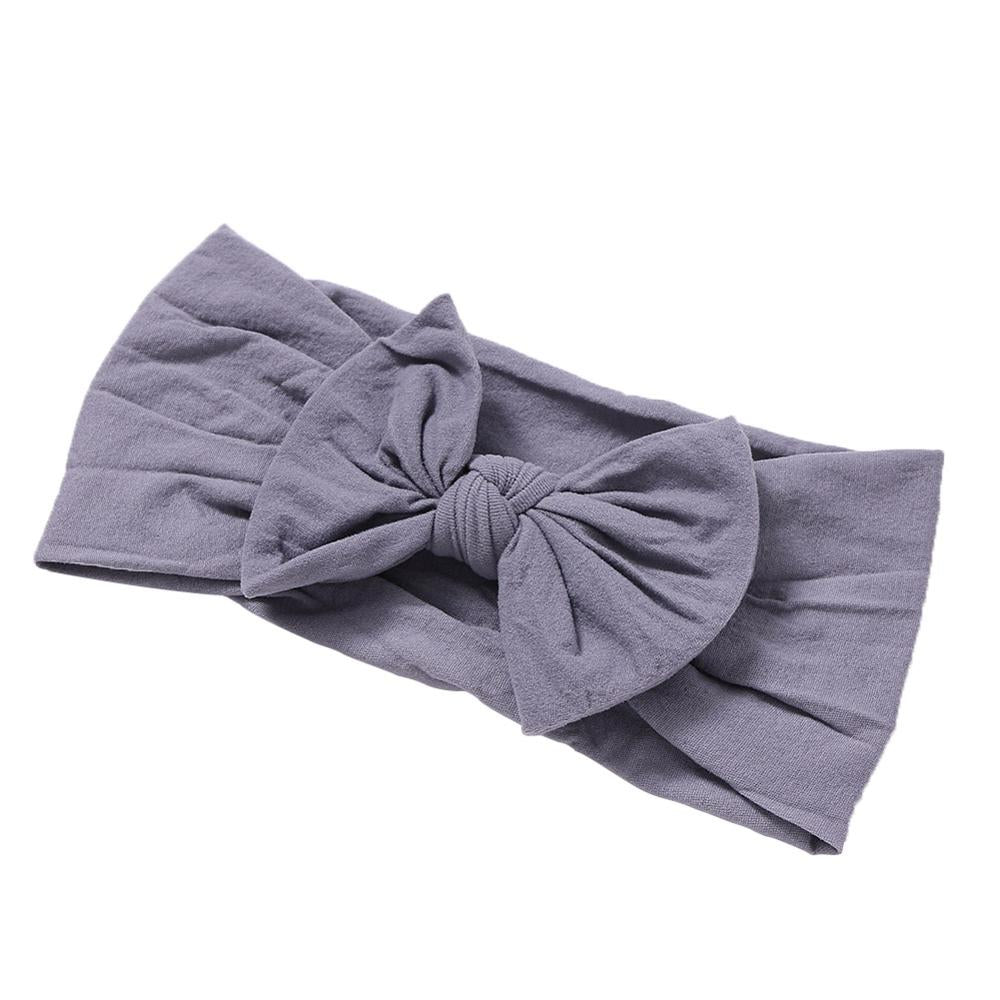 Soft  Baby Bows Turban Knotted Bow Baby Headband Nylon Head Wraps Infant Hair Accessories 27 Colors for Baby Girls  JFNY069
