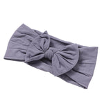 Soft  Baby Bows Turban Knotted Bow Baby Headband Nylon Head Wraps Infant Hair Accessories 27 Colors for Baby Girls  JFNY069