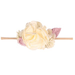 Boutique Floral and Pearls Embellished Headband