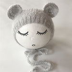 Newborn Knitted Mohair    Photography Prop (Light Gray)