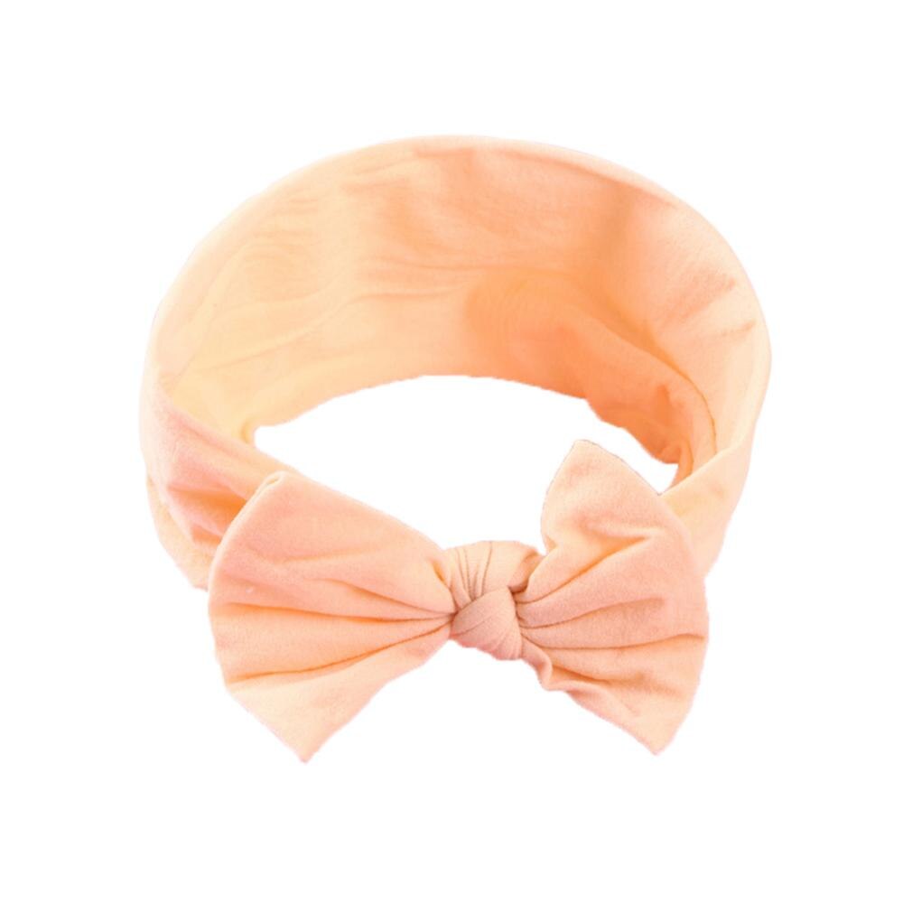 Soft  Baby Bows Turban Knotted Bow Baby Headband Nylon Head Wraps Infant Hair Accessories 27 Colors for Baby Girls  JFNY069
