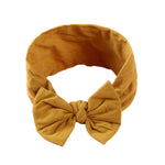 Soft  Baby Bows Turban Knotted Bow Baby Headband Nylon Head Wraps Infant Hair Accessories 27 Colors for Baby Girls  JFNY069