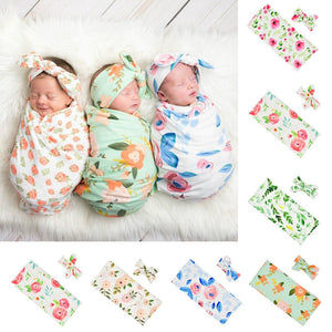Newborn Baby Swaddle Sleep Bag Blanket Swaddle Printed Sleeping Bag Sleep Sack Stroller Wrap Suitable for Baby from 0~3Months z6