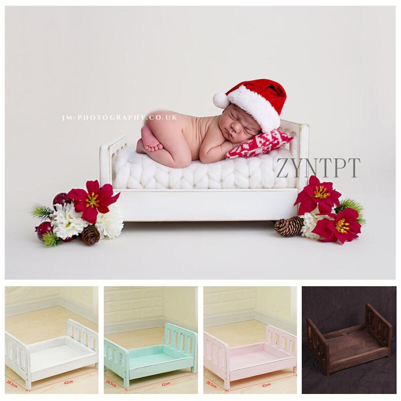 Posing Wood Bed For Newborn Photography Props Photo Flokati Shoot Studio Accessories Baby Fotografia Photoshoot Wool Baskets