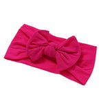 Soft  Baby Bows Turban Knotted Bow Baby Headband Nylon Head Wraps Infant Hair Accessories 27 Colors for Baby Girls  JFNY069