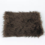 Newborn Baby Photography Props Blankets Plush Infant Fur Blanket Backdrops Boy Girl Photo Props Fleece Wrap 50*50cm