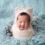Ylsteed Crochet Newborn Mohair Hat Baby Photography Props Cute Animal Style Newborn Baby Caps  Infant Photography Accessories