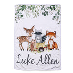 Monthly Personalized Milestones Microfiber Fleece Baby Blanket