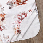 2019 Newborn Floral Muslin Swaddle Baby Girl Blanket Infant Parisarc Wrap Sleeping Bag Headband Cotton Towel
