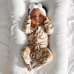 0-6M Newborn Kid Baby Girls Clothes Autumn long Sleeve Floral Romper Elegant Ruffles Jumpsuit Cotton Flower Cute Sweet Outfit