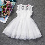 Summer Dresses For Girl 2019 Girls Clothing White Beading Princess Party Dress Elegant Ceremony 4 5 6 Years Teenage Girl Costume