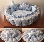 Jaju Baby Blue Star Pop Up Play Mat Babynest Game Bed