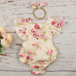 Cotton Baby Girls Clothes Romper Summer Newborn Clothes Photography 2019 Sleeveless Floral Ruffle Baby Costume Roupa Infantil