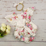 Cotton Baby Girls Clothes Romper Summer Newborn Clothes Photography 2019 Sleeveless Floral Ruffle Baby Costume Roupa Infantil