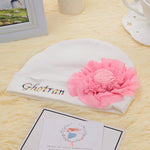 MIYOCAR Any name can make sweet baby bib and hat set unique gift for baby